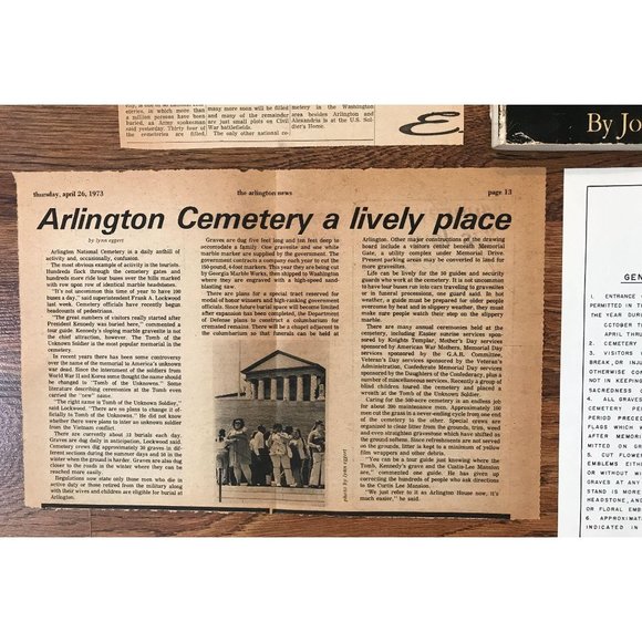 VINTAGE ARLINGTON BOOK AND MEMORABILIA COLLECTION - Picture 4 of 7